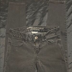 American Eagle Outfitters Women's Dark Gray Skinny Jeans